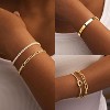 Gold Bracelets for Women Non Tarnish, 14K Gold Plated Chunky Cuff Bracelet Gold Bangles Bracelet for Women Trendy - 3 of 4