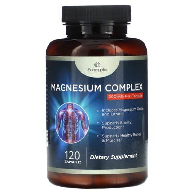 Sunergetic Magnesium Complex, 500 mg, 120 Capsules