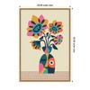 Kate & Laurel All Things Decor 23"x33" Sylvie Abstract Vintage Retro Sunflower Vase Framed Canvas by Rachel Lee Natural - 2 of 4