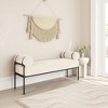 Zuo Barrow Bench Cream - 2 of 4