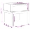 vidaXL Lamp Table Storage Desk Nightstand Living Room Furniture Solid Wood Pine - 4 of 4