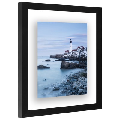 Floating Picture Frame with Polished Lead Free Glass - Horizontal and Vertical Formats for Wall - Multiple Sizes & Multipacks - Americanflat