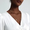 Lariat Gold Necklace for Women: Dainty 14K Gold Plated/Silver Y-Shaped Beaded Drop Chain, Trendy Gift - 3 of 4