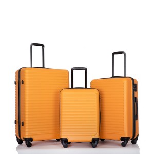 3 PCS Hardshell Luggage Set, ABS Lightweight Spinner Suitcase with TSA Lock (20/24/28)-ModernLuxe - 1 of 4