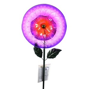 31.0 Inch English Rose Stake Violet Garden Accent Decorative Garden Stakes - 1 of 2