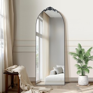 Dovelina Vintage Arched Full Length Standing Mirror Vanity Floor Mirror - 1 of 4