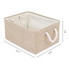 REGALWOVEN Cotton Collapsible Lightweight Sturdy Open Storage Bins 3 Pcs - 4 of 4