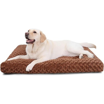 Washable Dog Bed Deluxe Plush Dog Crate Beds Comfy Kennel Pad Anti-Slip Pet Sleeping Mat for Large, Jumbo, Medium, Small Dogs Breeds