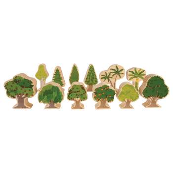 Kaplan Early Learning Four Seasons Wood Trees - Double-Sided