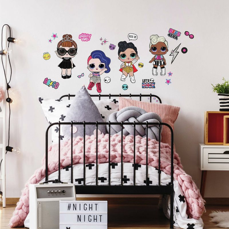 Lol Surprise Rock Star Peel and Stick Kids&#39; Wall Decal - RoomMates, 1 of 8