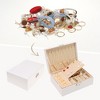 Unique Bargains PU Leather 2 Layer Jewelry Box with Mirror - 2 of 4