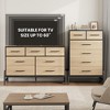 4+2 Dresser for Bedroom, 46.6" Tall Dresser, Tall Drawer with Storage Freestanding, Wooden Closet Storage Chest for Living Room - 3 of 4