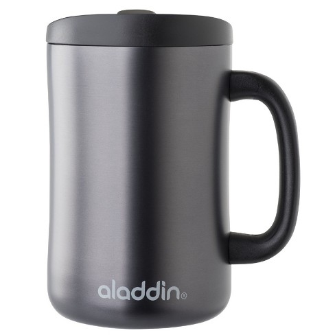 Stainless Steel Travel Mug >> Aladdin Stainless Steel Insulated Coffee Travel Mug 16oz Black Stainless Steel Travel Mug >> Aladdin Stainless Steel Insulated Coffee Travel Mug 16oz Black