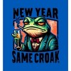New Year Same Croak Adult Long Sleeve Hoodie - 2 of 2
