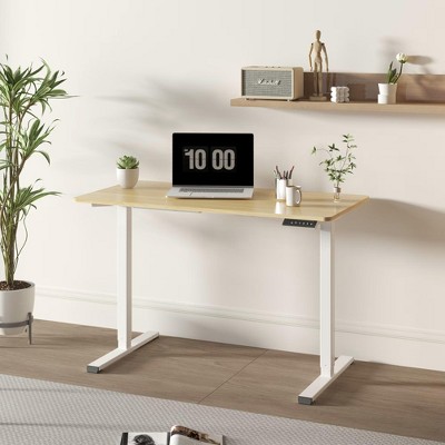 NicBex 48 Inch Electric Standing Desk,Adjustable Height Home Office Desk with Metal Frame for Study Room,Bedroom and Office