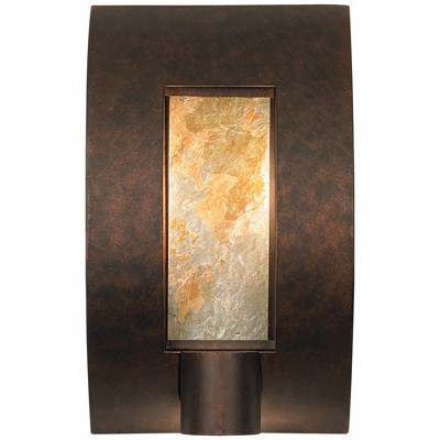 Bronze Slate 16" Modern Outdoor Wall Light Fixture