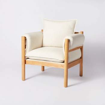 Arbon Wood Dowel Accent Chair with Cushion Arms - Threshold™ designed with Studio McGee