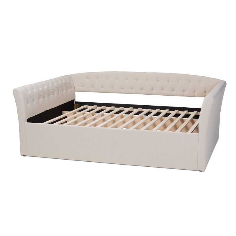 Queen Delora Upholstered Daybed Beige - Baxton Studio, 4 of 10