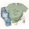 Simply Sage Market Hand Drawn Bunny Short Sleeve Tee - L - Sage - 2 of 4