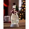Evergreen Beautiful Christmas Snowman Spinning Water LED Table Top Decor - 5 x 5 x 13 Inches Indoor/Outdoor Decoration - 2 of 4