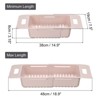 Unique Bargains Extendable Over the Sink Strainer Fruit Vegetable Wash Basket Adjustable Colander for Kitchen Plastic - 2 of 4