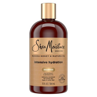 SheaMoisture Manuka Honey & Mafura Hair Oil Intensive Hydration Shampoo - 13 fl oz: Textured & Coarse, Sulfate-Free, Vitamin C, Liquid