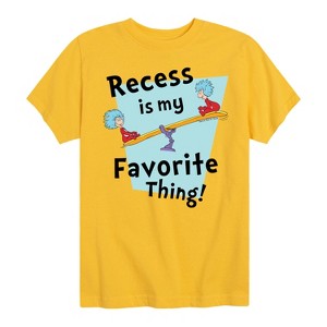 Boys' - Dr. Seuss - Recess Is My Favorite Thing Short Sleeve Graphic T-Shirt - 1 of 4