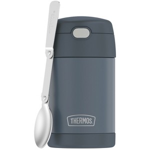 Thermos® 16-Ounce FUNtainer® Vacuum-Insulated Stainless Steel Food Jar with Folding Spoon - 1 of 4