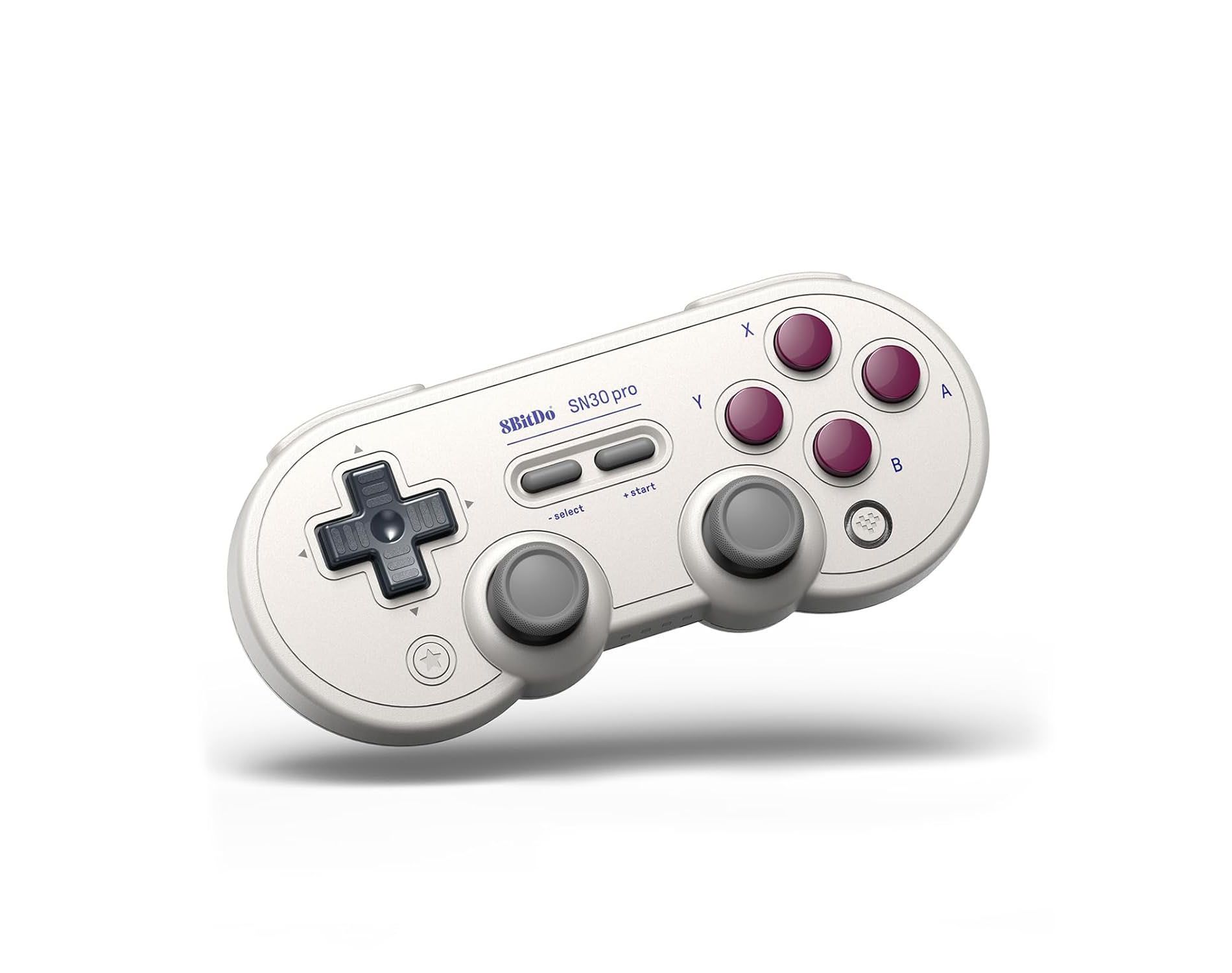 8BitDo SN30 Pro Bluetooth Controller with Hall Effect Joysticks, Rumble Vibration, and Turbo Function, Compatible with Switch/Switch 2, PC, macOS,