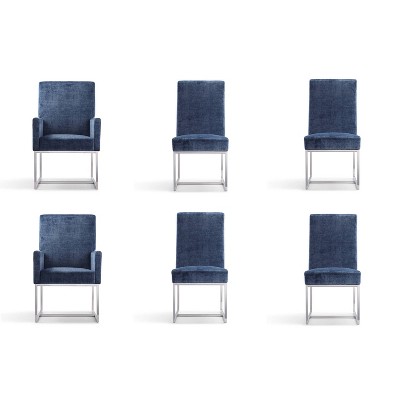Set of 6 Element Dining Chairs - Manhattan Comfort