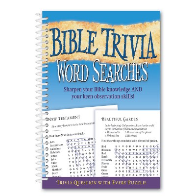 Bible Trivia Word Searches - by  Product Concept Editors (Spiral Bound)