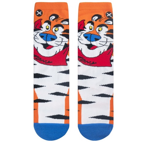 Odd Sox Tony the Tiger Frosted Flakes, Funny Crew Socks for Men Women 