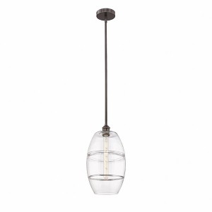 Vaz - 1 Light Stem Hung Mini Pendant In Industrial Style-18 Inches Tall and 10 Inches Wide - 1 of 1