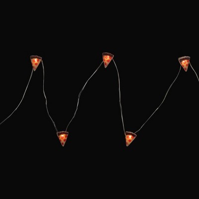 Northlight 10-Count LED Pizza Fairy Lights - Warm White