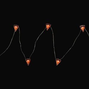 Northlight 10-Count LED Pizza Fairy Lights - Warm White - 1 of 4
