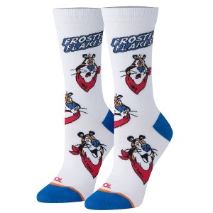 Cool Socks Novelty Crew Dress Sock, Women's, Food, Breakfast, Colorful Cute Stylish Funny Silly - 1 of 4