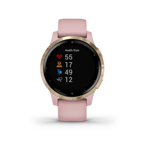 Garmin vivoactive 4S Dust Rose with Light Gold Hardware