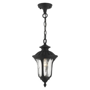 Livex Lighting Oxford 1 - Light Pendant in  Textured Black - 1 of 4
