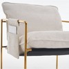 CAVINAS Modern Accent Chair Set (2-Pack),Plush Crushed Foam Padded Armchairs with Pocket Metal Frame for Living Room,Bedroom - 4 of 4