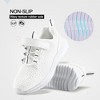 TIME HOLLOW White Breathable Athletic Running Shoes - 2 of 3