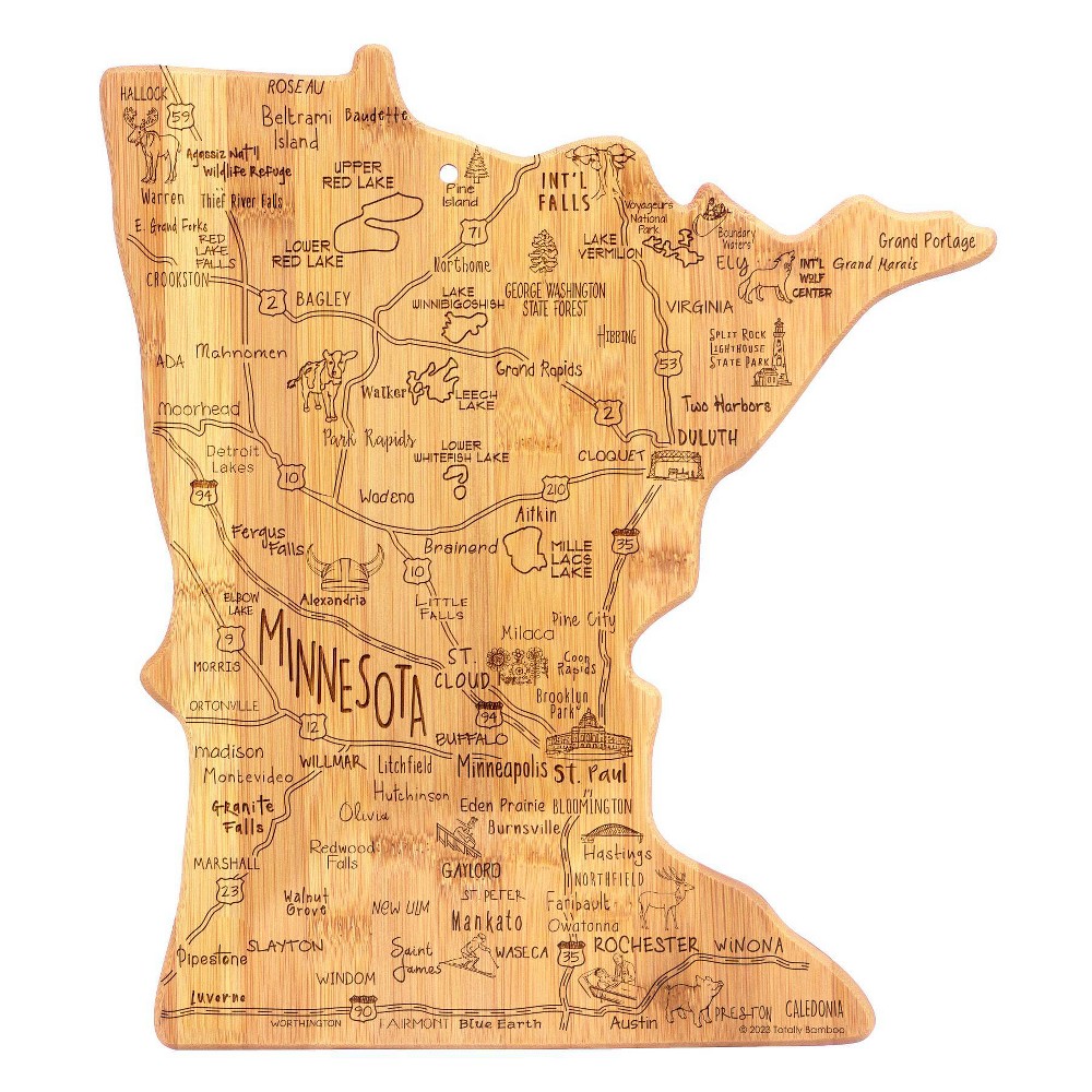 Totally Bamboo Destination Minnesota Cutting Board