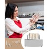 coucheta Wine Glass Polishing Machine, Silver Commercial Glass Polisher Electric Glass Polisher Machine Efficient Automatic Dryer with 8 Brushes - 4 of 4