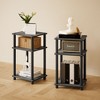 HOMLUX 2 PCS End Table 3-Tier Sofa Side Table Nightstand with Storage Shelf - 2 of 4