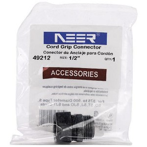 Sigma Electric 49212 Strain Relief Cord Connector, 1/2" - 1 of 1