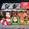 Joyfy 8 FT Long Christmas Inflatable Outdoor Decoration, JOY with Santa Inflatable with Built-in LEDs for Xmas Party Indoor Outdoor Yard Garden Decor - 4 of 4