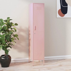 VidaXL Locker Cabinet Pink 13.8 in.x18.1 in.x70.9 in. Steel - 1 of 4