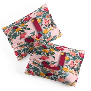 Deny Designs Standard Burcu Korkmazyurek Summer Botanical Monogram Pillow Shams - 1 of 3