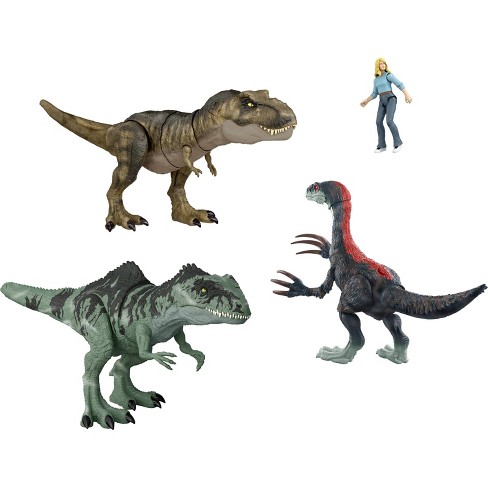 Jurassic World Dominion Tyrannosaurus Rex Dinosaur Toy, Thrash N Devour  Sound, Chomp Action 