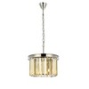 Elegant Lighting Sydney 3 light Polished nickel Pendant Golden Teak (Smoky) Royal Cut Crystal - 2 of 4