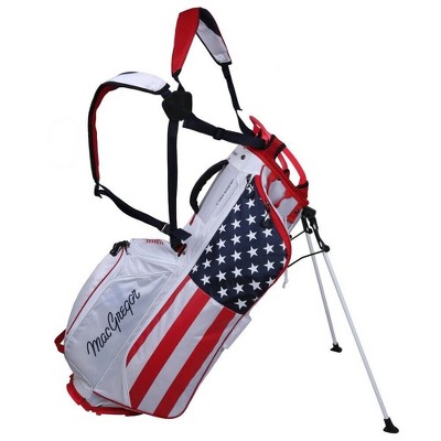 MacGregor Golf Deluxe 14-Way Stand Bag, USA Stars and Stripes Flag